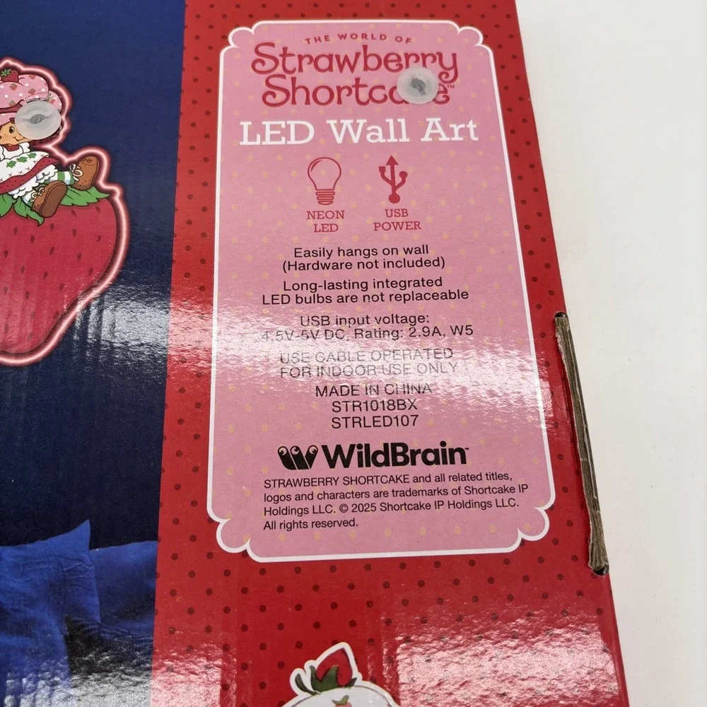 The World of Strawberry Shortcake LED Wall Art Decor Light Up Neon Led 13 Inches